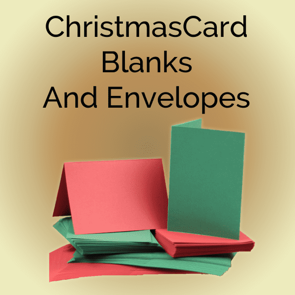 Christmas Cards and Envelopes Blanks (craft uk)